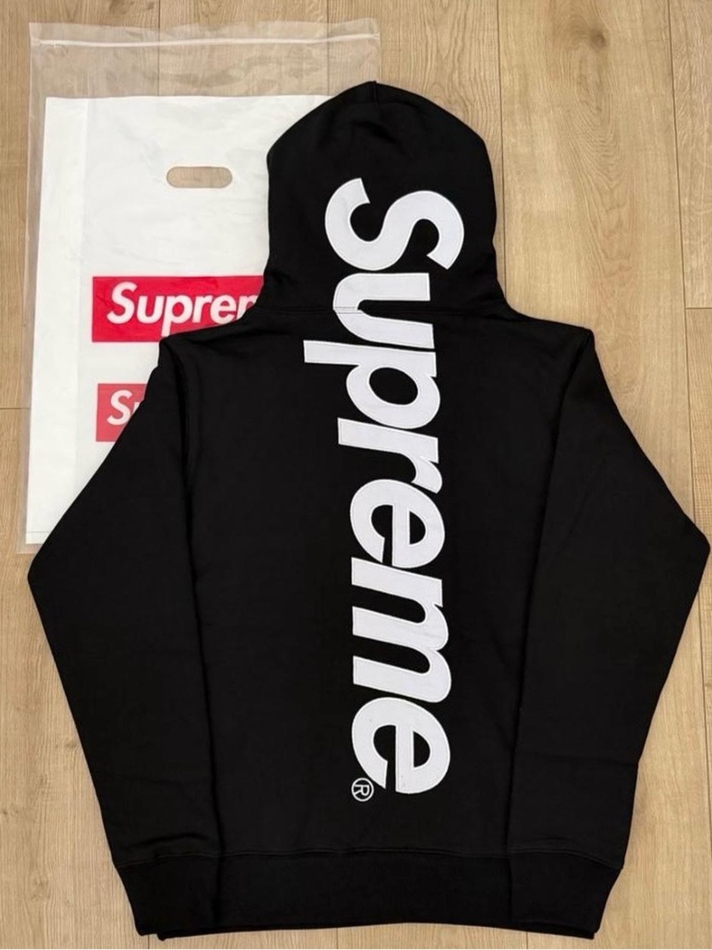 Supreme black hoodie